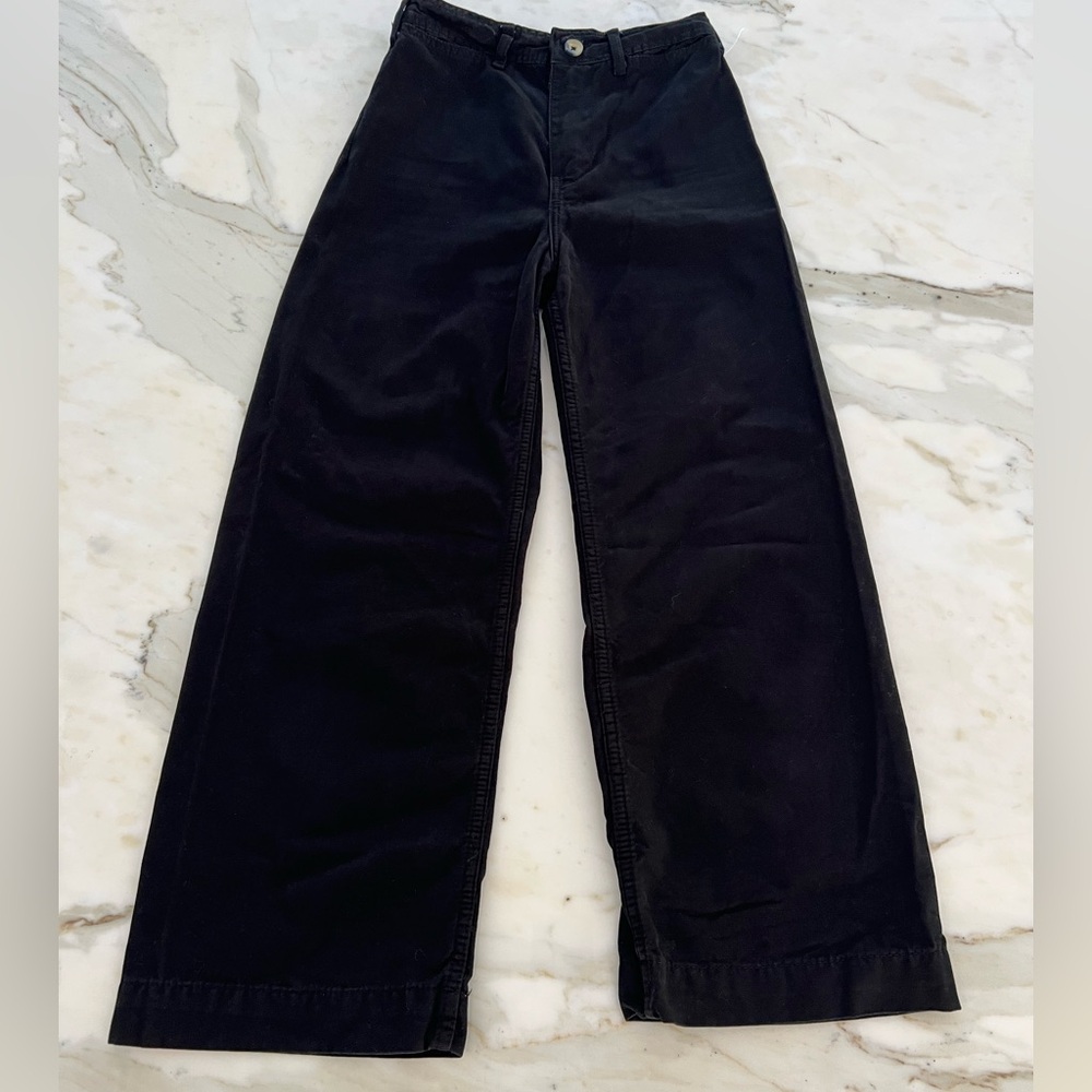 WE THE FREE BLACK COTTON HIGH RISE WIDE LEG JEAN PANTS SIZE US 24 - Picture 4 of 17